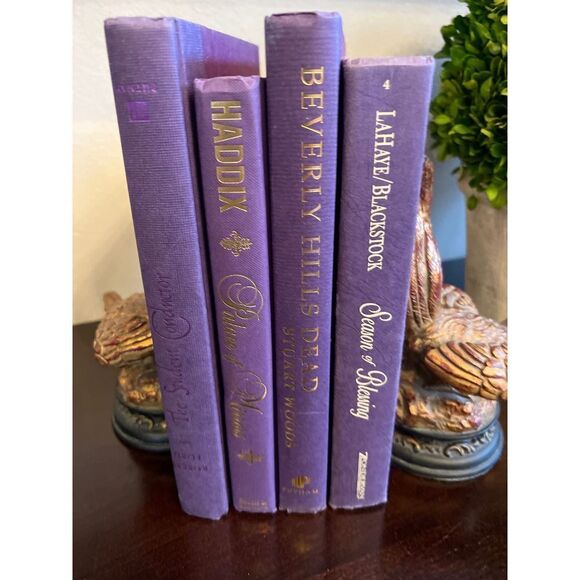 Other - COPY - Modern Hardback Books by Color Purple. set of 4